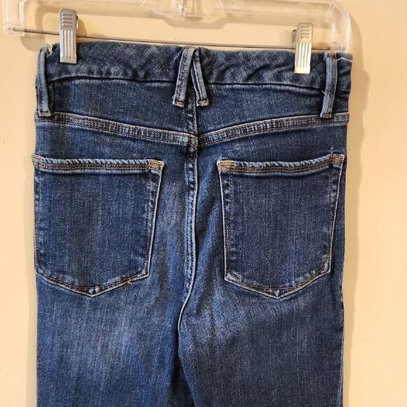 Good American Blue Straight Leg Jeans Timeless Design Size 0 - Picture 2 of 4